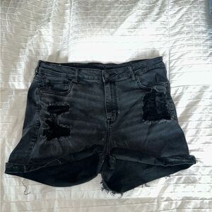 Women’s size 16, black jeans, cut off shorts from American Eagle